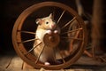 Hamster wheel. Generate Ai