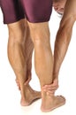 Hamstrings stretch Royalty Free Stock Photo