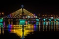 Han River Bridge in Danang Royalty Free Stock Photo