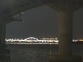 Han river bridge night time Royalty Free Stock Photo