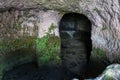 Hana Pond located on the site of the tomb of the prophet Samuel on Mount Joy near Jerusalem in Israel