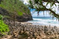 Hanakapiai beach - Kauai Royalty Free Stock Photo