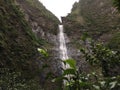 Hanakapiai Falls on Na Pali Coast on Kauai Island, Hawaii.