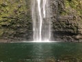 Hanakapiai Falls on Na Pali Coast on Kauai Island, Hawaii.