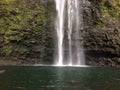 Hanakapiai Falls on Na Pali Coast on Kauai Island, Hawaii.