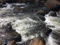 Hanakapiai Stream on Napali Coast on Kauai Island, Hawaii. Royalty Free Stock Photo