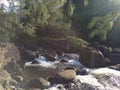 Hanakapiai Stream on Napali Coast on Kauai Island, Hawaii. Royalty Free Stock Photo