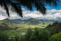 Hanalei valley from Princeville overlook Kauai Royalty Free Stock Photo