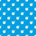 Hanami dango pattern vector seamless blue