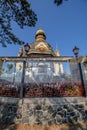 The Hanau Pavilion in LetnÃÂ¡ Park in autumn, Prague, Czech Republic