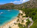 Hanauma Bay in Hawaii Royalty Free Stock Photo