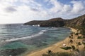 Hanauma Bay Overview Oahu Hawaii Royalty Free Stock Photo