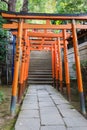 Hanazono Inari Shrine in Tokyo Royalty Free Stock Photo