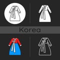 Hanbok dark theme icon