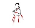 Hanbok Dress, Korean Traditional Costume Silhouette