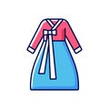 Hanbok RGB color icon