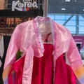 Hanbok - women traditional Korean costume vibrant colors for attire during traditional occasions: celebrations, festivals, ceremon