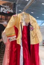 Hanbok - women traditional Korean costume vibrant colors for attire during traditional occasions: celebrations, festivals, ceremon