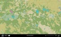 Hancavicy District, Belarus. Topographic Humanitarian Royalty Free Stock Photo