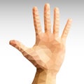 Hand Abstract polygonal