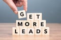 Get More Leads, in lead generation and digital Royalty Free Stock Photo