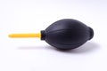 hand air blower on white background. camera cleaning tool Royalty Free Stock Photo