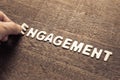 Engagement Word for Marketing Concept