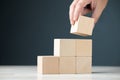 Build success, development plan, step process, and goal concept