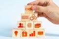 CRM Customer relationship management concept Royalty Free Stock Photo