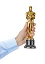 Hand with Award of Oscar ceremony