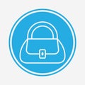 Hand bag vector icon sign symbol Royalty Free Stock Photo