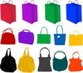 Hand-bag , vector work Royalty Free Stock Photo