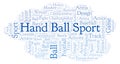 Hand Ball Sport word cloud