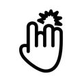 hand bandage icon or logo isolated sign symbol vector illustration