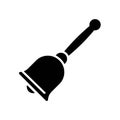 Hand Bell Solid Icon Royalty Free Stock Photo