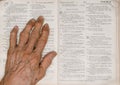 Hand and Bible