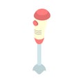 Hand blender electric mixer icon, cartoon style Royalty Free Stock Photo