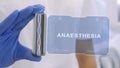 Hand in glove with hologram Anaesthesia