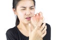 Hand bone pain Royalty Free Stock Photo