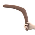 Hand with boomerang