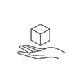 hand and box icon vector Royalty Free Stock Photo