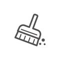 Hand brush vector icon. Vector illustration decorative design