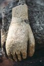 Hand of Buddha statue in Ayutthaya, Thailand