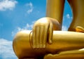 Hand of buddha status Royalty Free Stock Photo