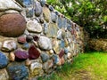 Hand built stone wall