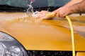 Hand car wash - bonnet