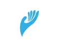 Hand care logo and symbols template icon