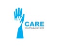 Hand Care Logo Template vector icon Royalty Free Stock Photo