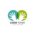 Hand Care Logo Template vector icon Business health