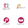 Hand Care Logo Template vector icon.